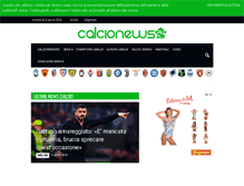 Tablet Screenshot of calcionews24.com